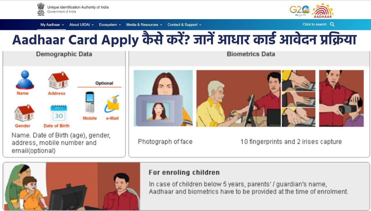 Aadhaar Card आवेदन कैसे करें? देखें पूरा प्रोसेस
